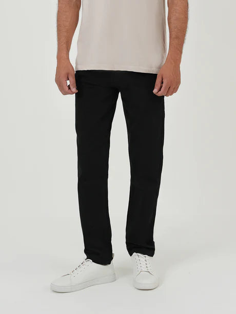 Casual Jet Black Straight Fit Denim