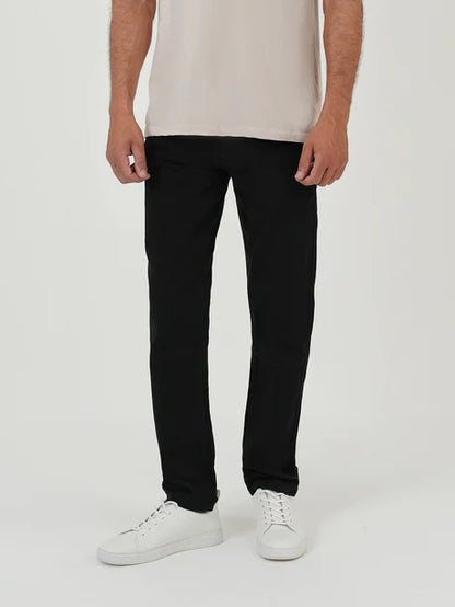 Casual Jet Black Straight Fit Denim